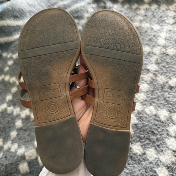Circus by Sam Edelman Shoes Womens Size 8 Brown Cutout Sandals Slip On Summer - Picture 5 of 5